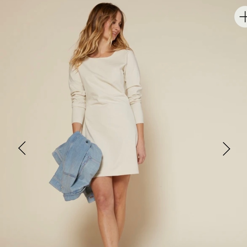 NWT Outerknown DENIM PROJECT BOATNECK DRESS Medium